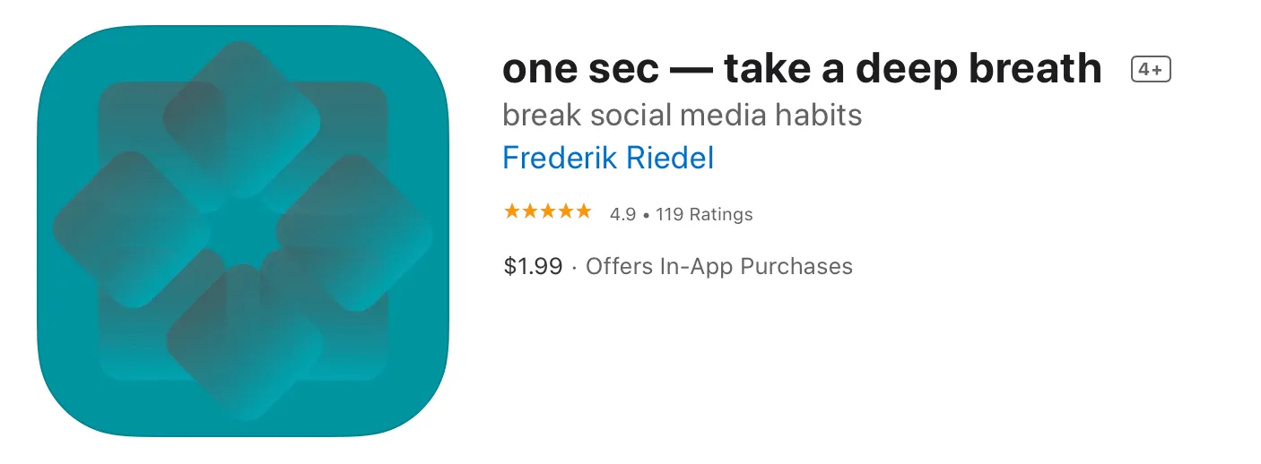 One Sec app
