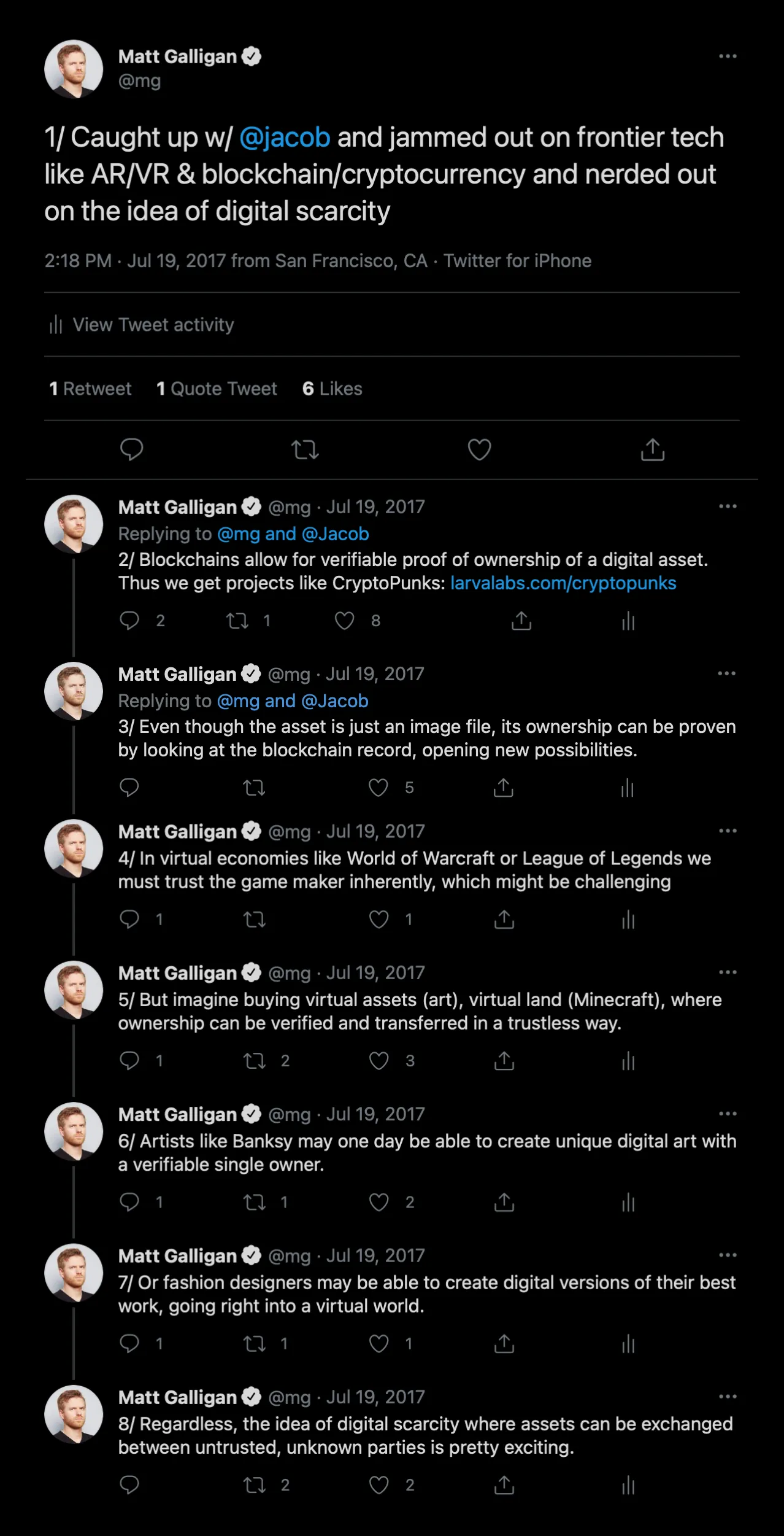 Ethereum blockchain transaction screenshot